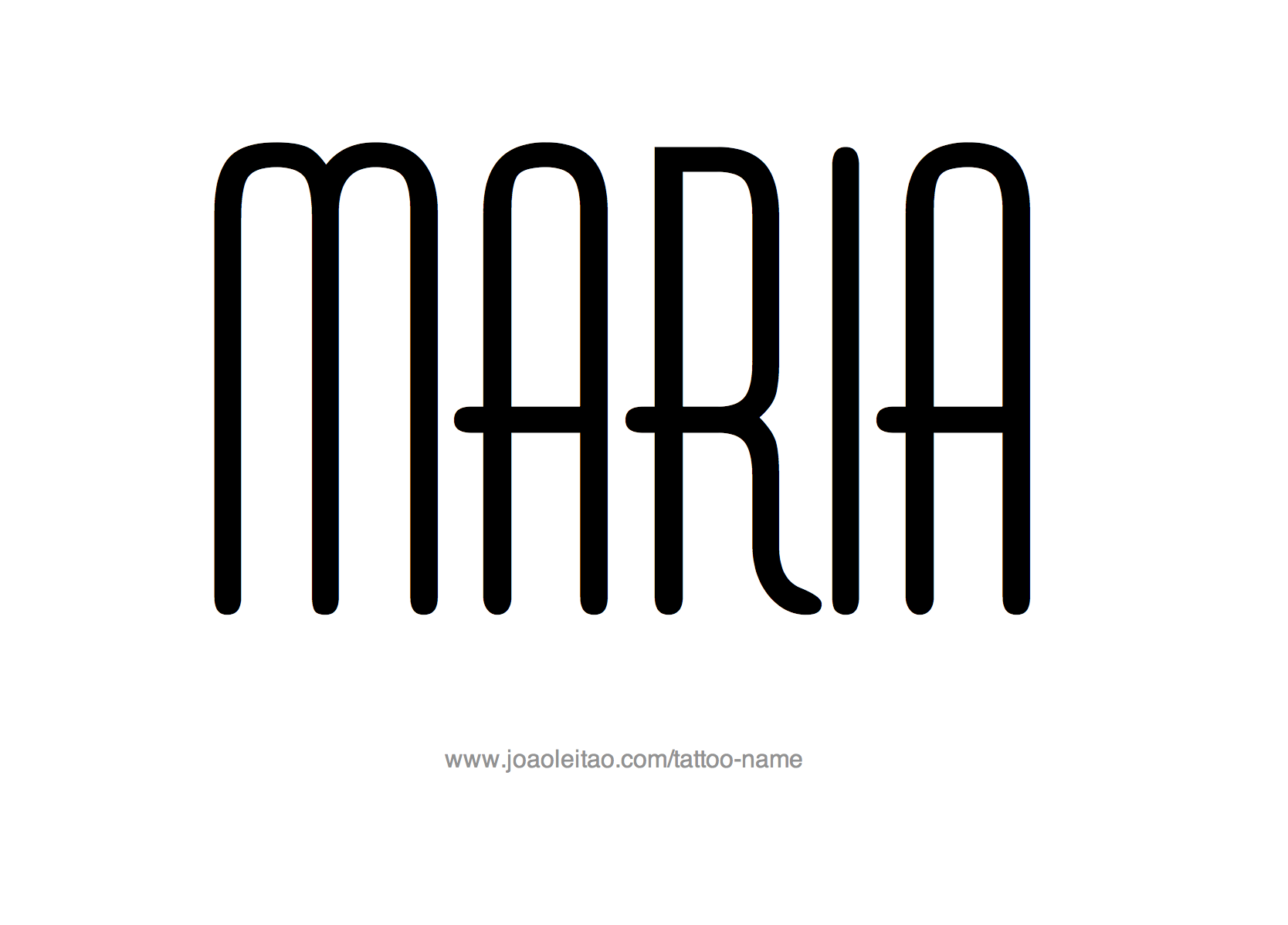 Maria Name Tattoo Designs